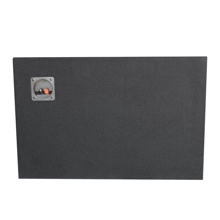 SoundBox Chevy Silverado / GMC Sierra Double Cab / Crew Cab 2019-UP Single 12" Downfire Subwoofer Enclosure, BedLiner Finish