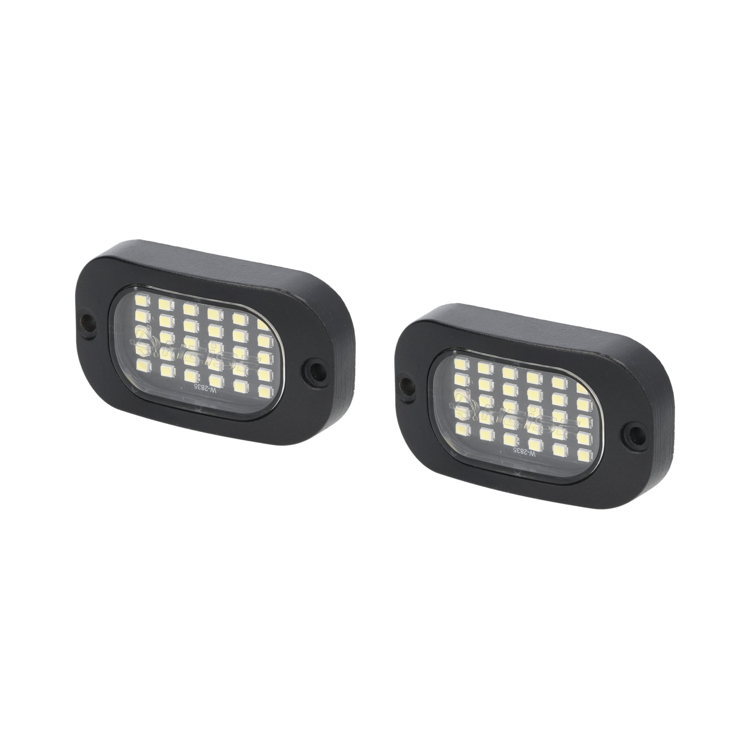 HEISE HE-ROCK-WHT, .(2)Black Pod White LED