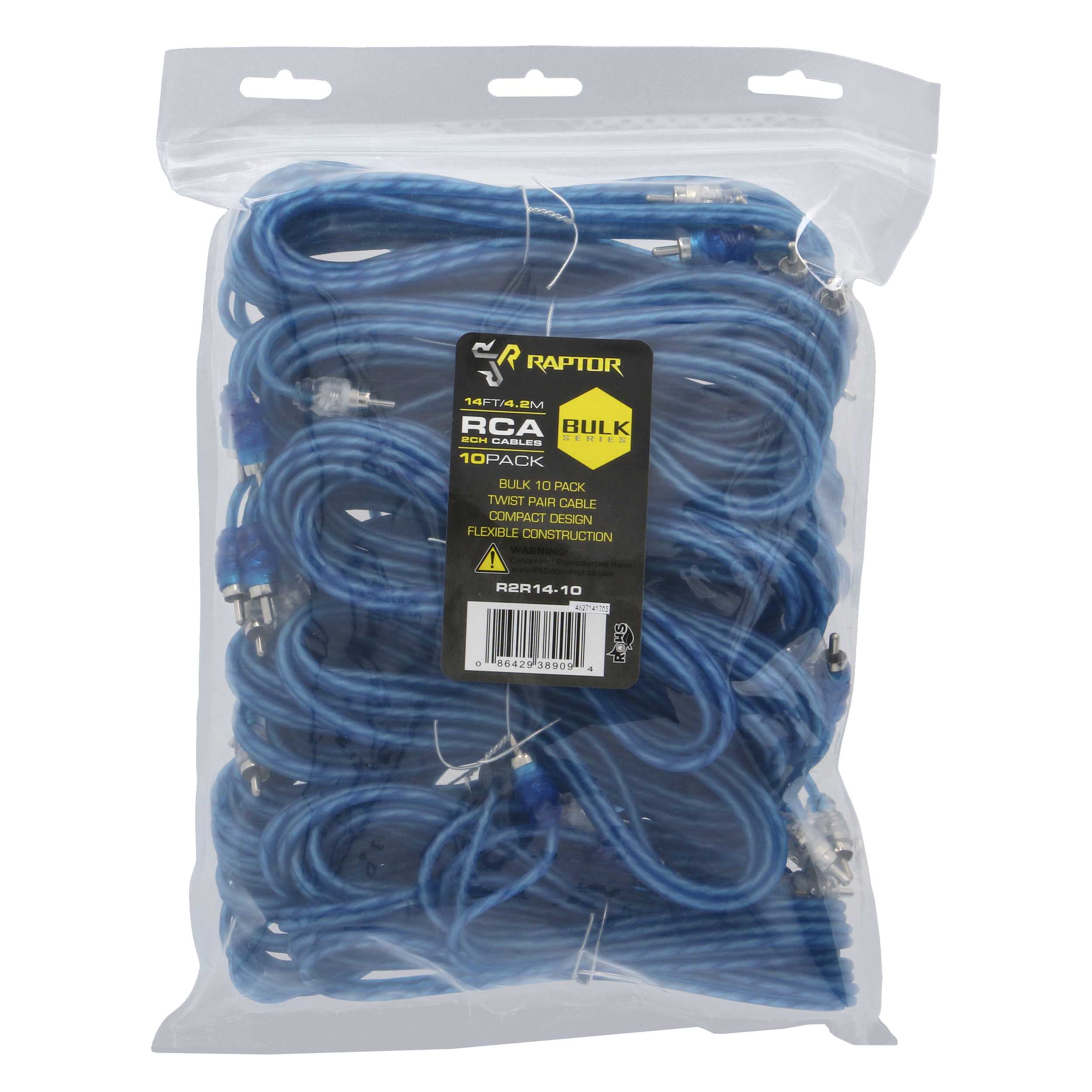 Raptor R2R14-10, (10)RCA 2ch 14'
