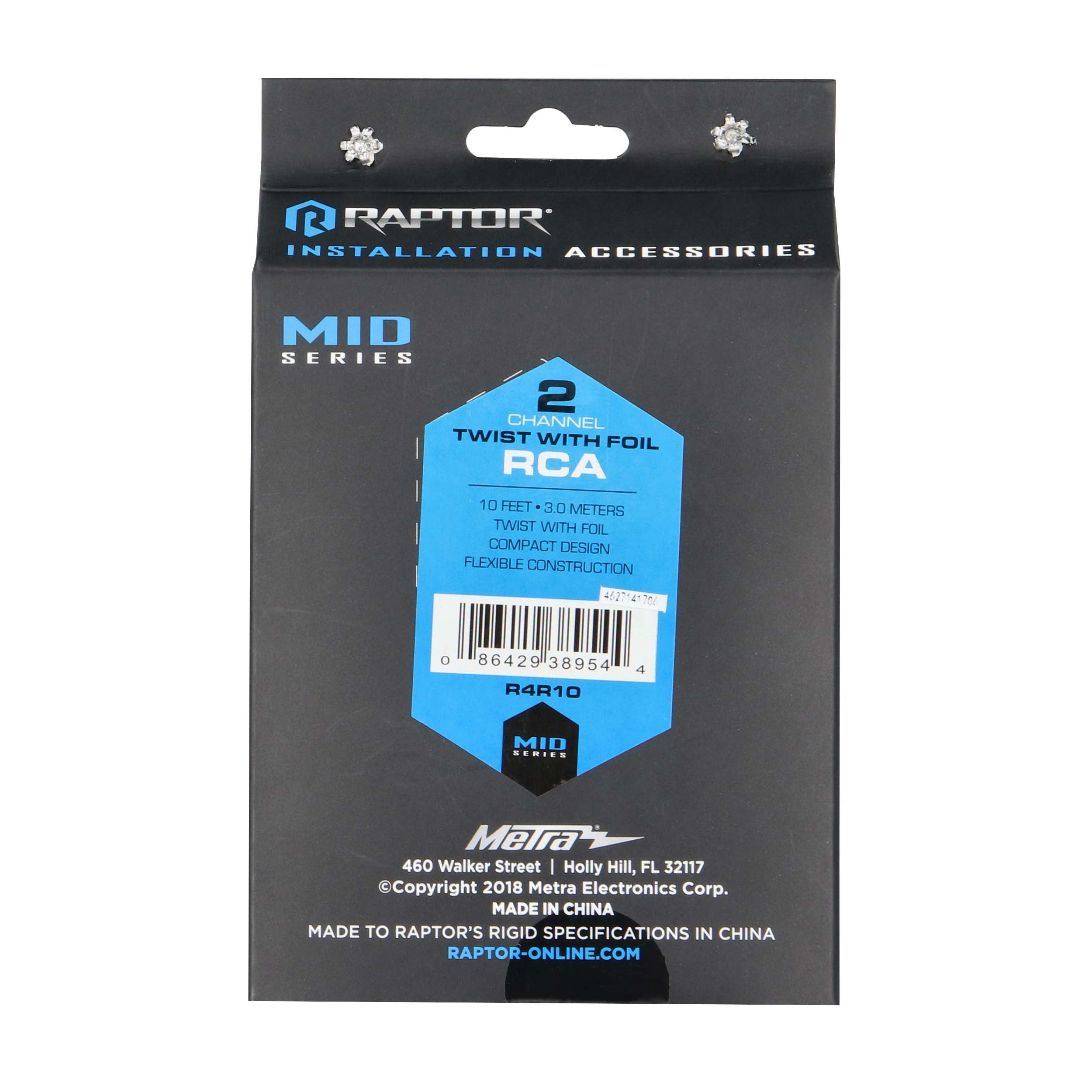 Raptor R4R10, RCA 2ch 10'