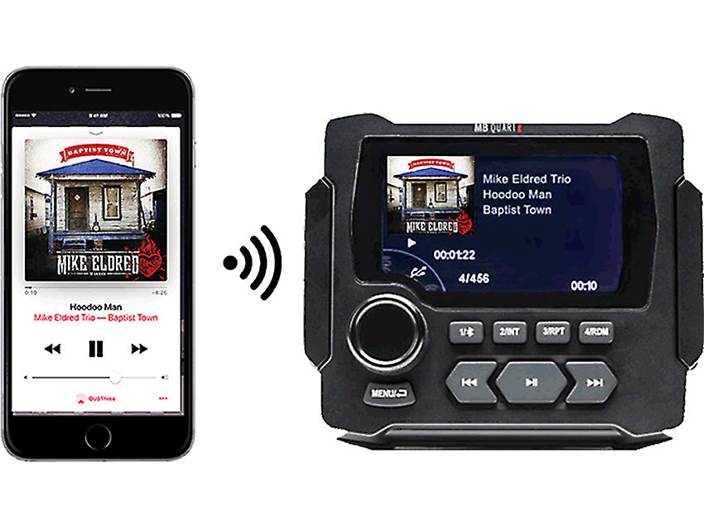 MB Quart GMR-LED, Powersports Digital Media Receiver with LCD screen and built-in Bluetooth®