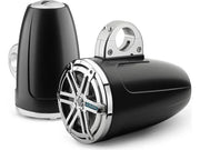 JL Audio MX770-ETXv3-SG-CK, MX Series Marine 7.7" Tower Coaxial Speakers, Chrome/Black Sport Grille, 70W