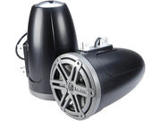 JL Audio MX770-ETXv3-SG-TK, MX Series Marine 7.7" Tower Coaxial Speakers, Titanium/Black Sport Grille, 70W