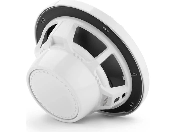 JL Audio MX770-CCX-SG-WLD-B, MX Series Narrow Flange 7.7" Marine Cockpit Coaxial Speakers With LED, Infinite Baffle, White Sport  Grille, 70W