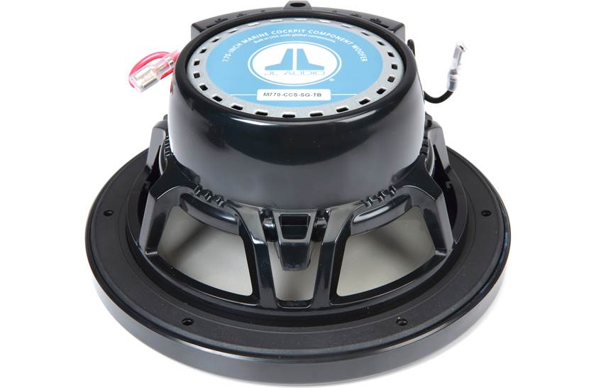 JL Audio M770-CCS-SG-TB, M Series Cockpit Marine 7.7" Component Speakers, Infinite Baffle, Titanium/Black Sport Grille, 100W