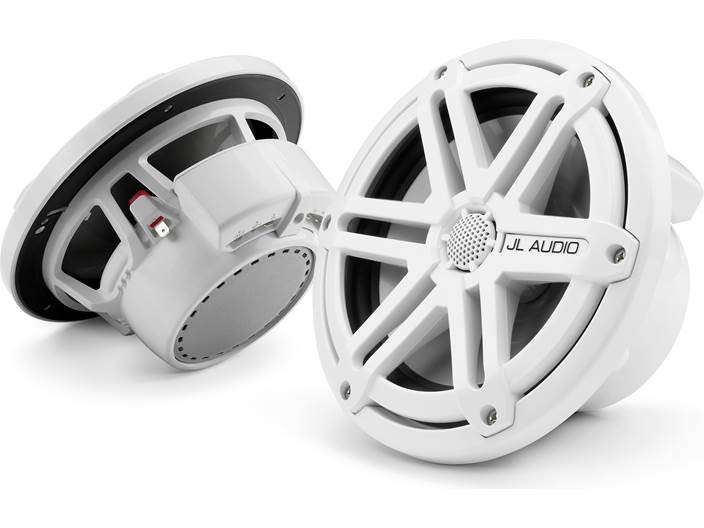 JL Audio M770-CCX-SG-WH, M Series Cockpit Marine 7.7" Coaxial Speakers, Infinite Baffle, White Sport Grille, 100W
