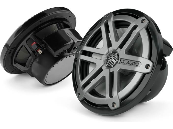 JL Audio M770-CCX-SG-TB, M Series Cockpit Marine 7.7" Coaxial Speakers, Infinite Baffle, Titanium/Black Sport Grille, 100W