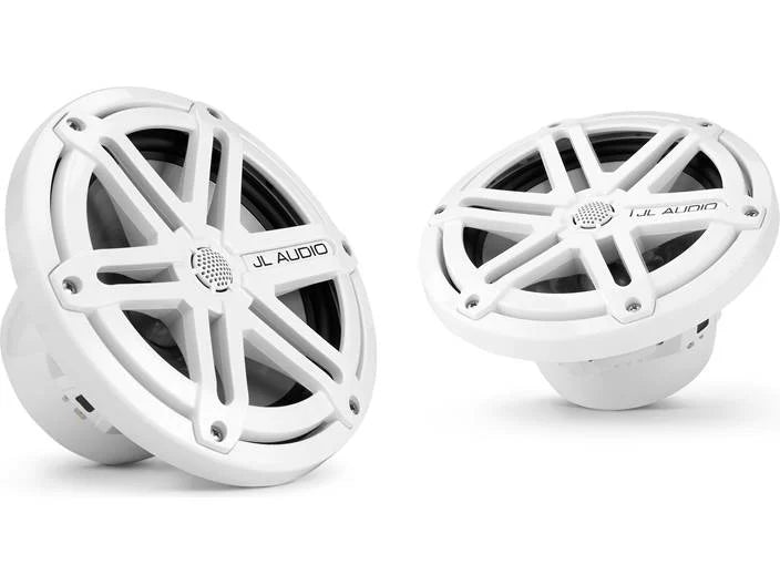 JL Audio MX770-CCX-SG-WH, MX Series Narrow Flange 7.7" Marine Cockpit Coaxial Speakers, Infinite Baffle, White Sport Grille, 70W