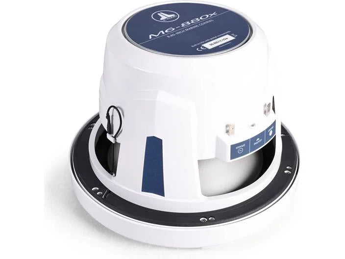 JL Audio M880-CCX-CG-TB, M Series Marine 8.8" Cockpit Coaxial Speakers, Infinite Baffle, Titanium/Black Classic Grille, 125W