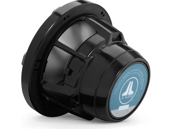 JL Audio M880-CCX-SG-TB, M Series Marine 8.8" Cockpit Coaxial Speakers, Infinite Baffle, Titanium/Black Sport Grille, 125W