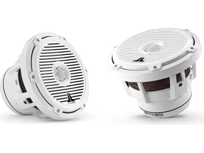 JL Audio M880-CCX-CG-WH, M Series Marine 8.8" Cockpit Coaxial Speakers, Infinite Baffle, White Classic Grille, 125W