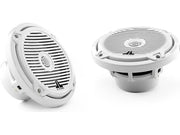 JL Audio MX650-CCX-CG-WH, MX Series Narrow Flange 6.5" Marine Cockpit Coaxial Speakers, Infinite Baffle, White Classic Grille, 60W