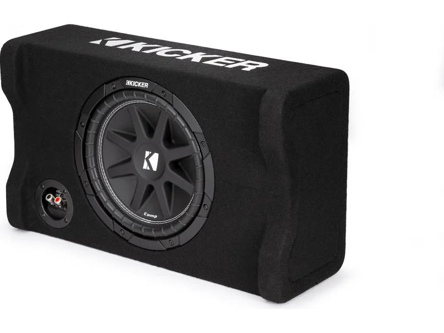 Kicker CDF10, Comp 10" 4-Ohm Downfiring Loaded Subwoofer Enclosure (48CDF104)