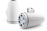 JL Audio M880-ETXv3-SG-WHLD-B, M Series Marine Tower  8.8" Coaxial Speakers With LED, White Sport Grille, 125W
