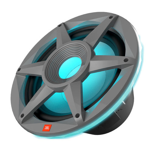 JBL JBLMARSUBSD102GAM, Stadium 10" Marine Subwoofer w/ RGB Lighting - Grey