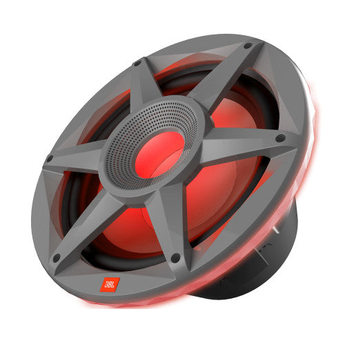 JBL JBLMARSUBSD102GAM, Stadium 10" Marine Subwoofer w/ RGB Lighting - Grey