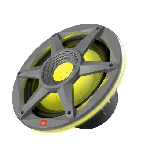 JBL JBLMARSUBSD102GAM, Stadium 10" Marine Subwoofer w/ RGB Lighting - Grey