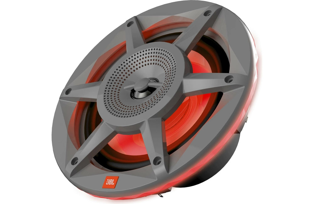 JBL JBLMARSPKSD62GAM, Stadium 6.5" 2-Way Marine Speakers w/ RGB Lighting - Grey