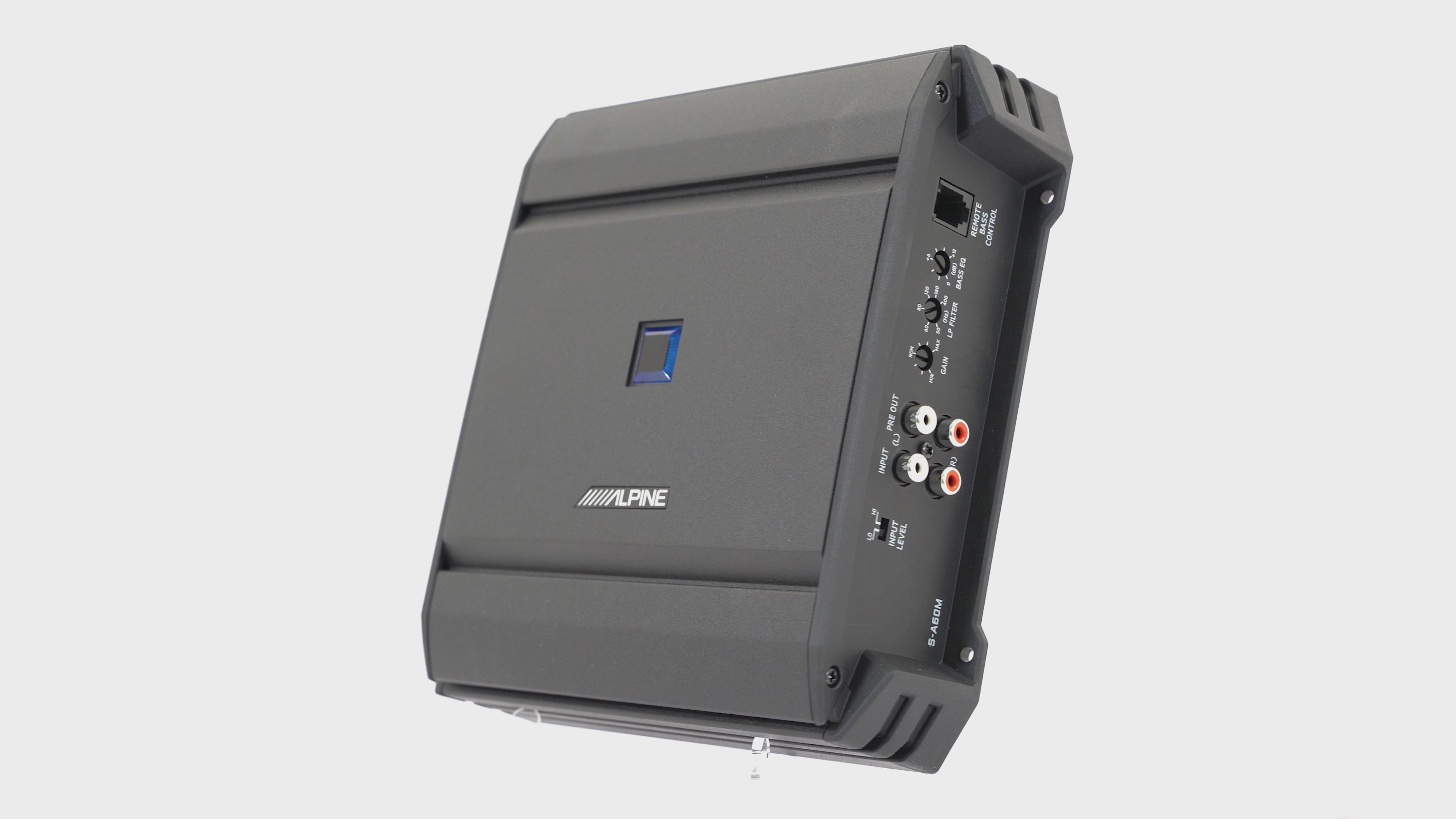 Load video: Alpine S-A60M, S Series Class D Monoblock Subwoofer Amplifier, 600 Watts