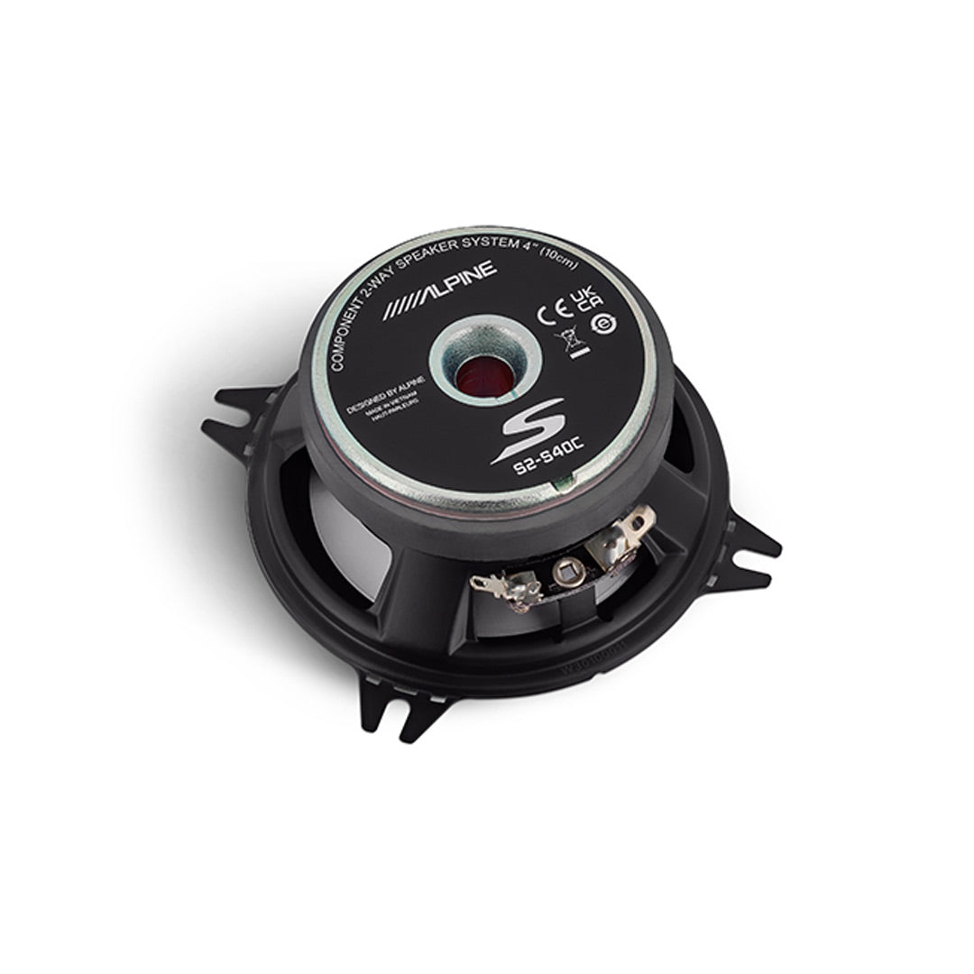 Alpine S2-S40C, S Series 4" 2-Way Hi-Res Component Speakers - 140 Watts