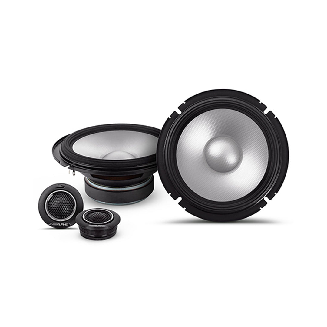 Alpine S2-S65C, S Series 6.5" 2-Way Hi-Res Component Speakers - 240 Watts