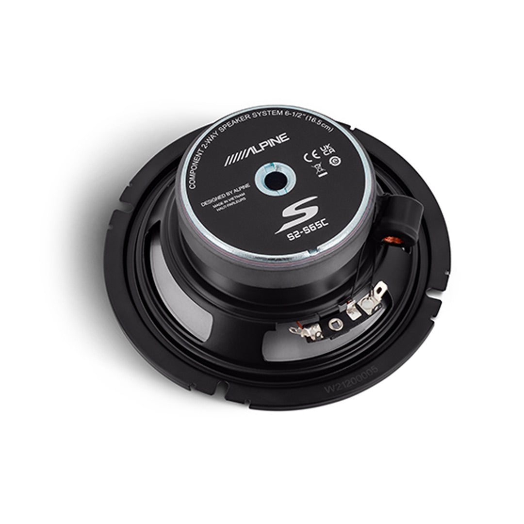Alpine S2-S65C, S Series 6.5" 2-Way Hi-Res Component Speakers - 240 Watts