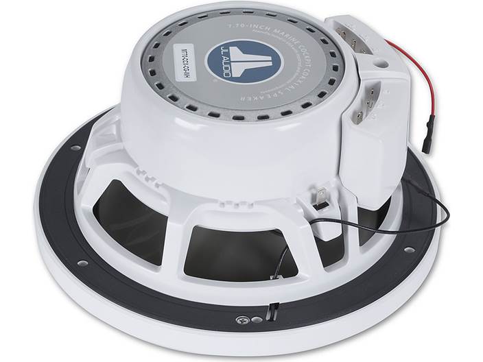 JL Audio M770-CCX-CG-WH, M Series Cockpit Marine 7.7" Coaxial Speakers, Infinite Baffle, White Classic Grille, 100W