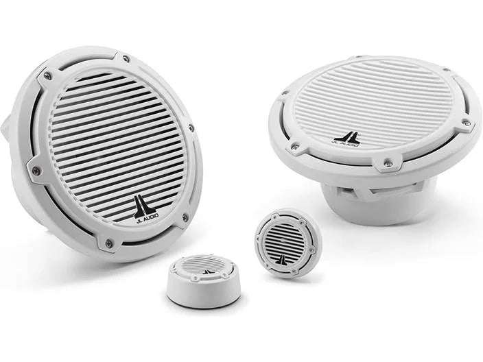 JL Audio M770-CCS-CG-WH, M Series Cockpit Marine 7.7" Component Speakers, Infinite Baffle, White Classic Grille, 100W