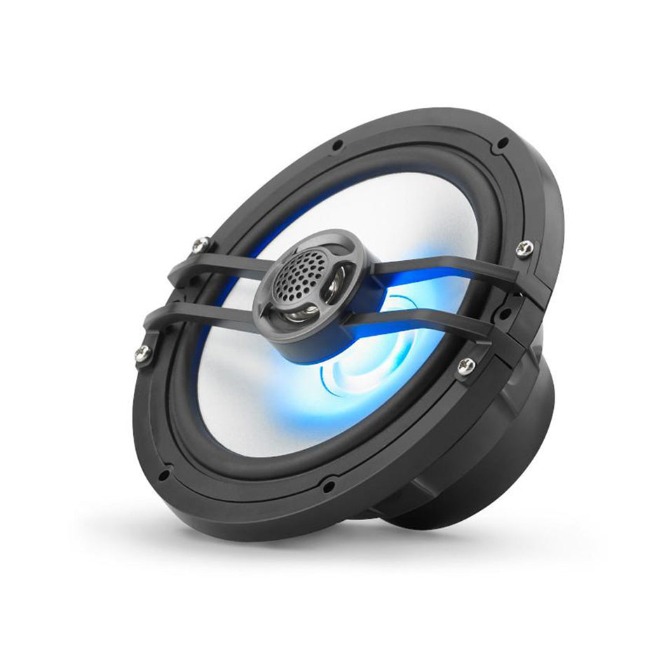 Clarion CMS-651RGB-SWB, 6.5" 2-way Marine Speakers w/ RGB illumination