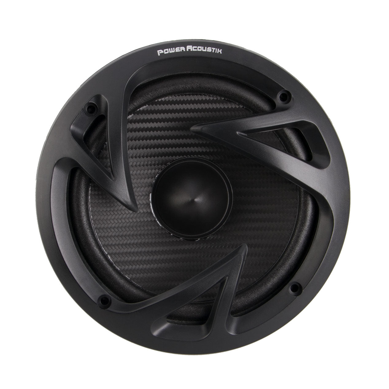 Power Acoustik EF-60C, 6.5" 2-way Component Speaker, 500W Carbon Fiber PP Cone