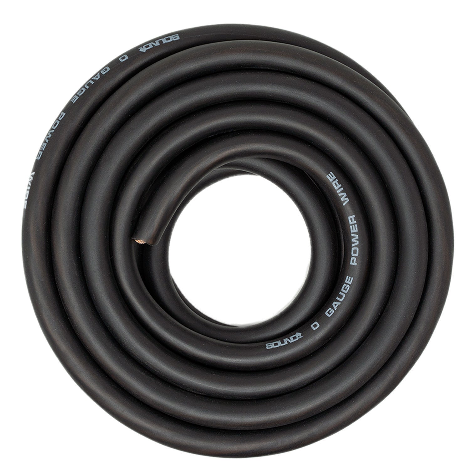SoundBox CW0-25BK, 0 Gauge 25' CCA Amplifier Power / Ground Wire Roll, Black