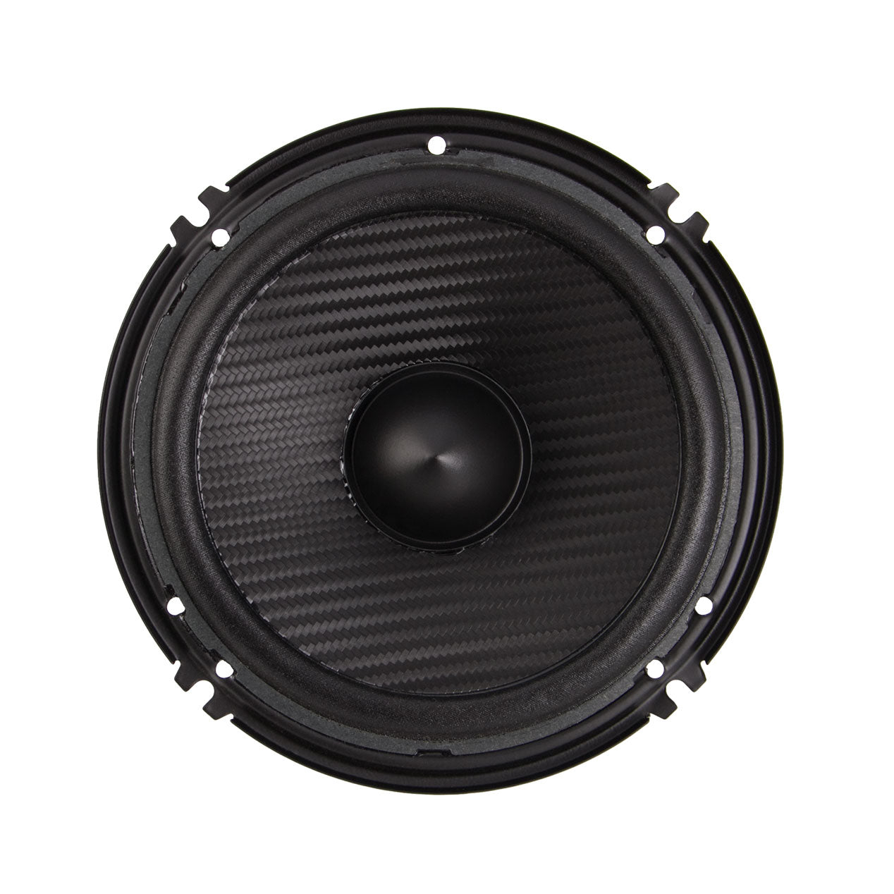 Power Acoustik EF-60C, 6.5" 2-way Component Speaker, 500W Carbon Fiber PP Cone
