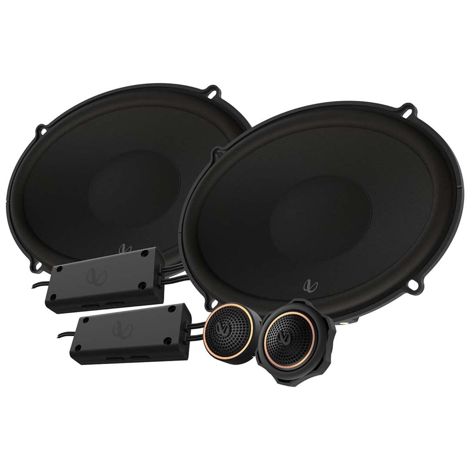 Infinity KAPPA693C, KAPPA Series 6x9" 2-Way Multi-element Component Speakers System w/ Gap Switchable Crossover