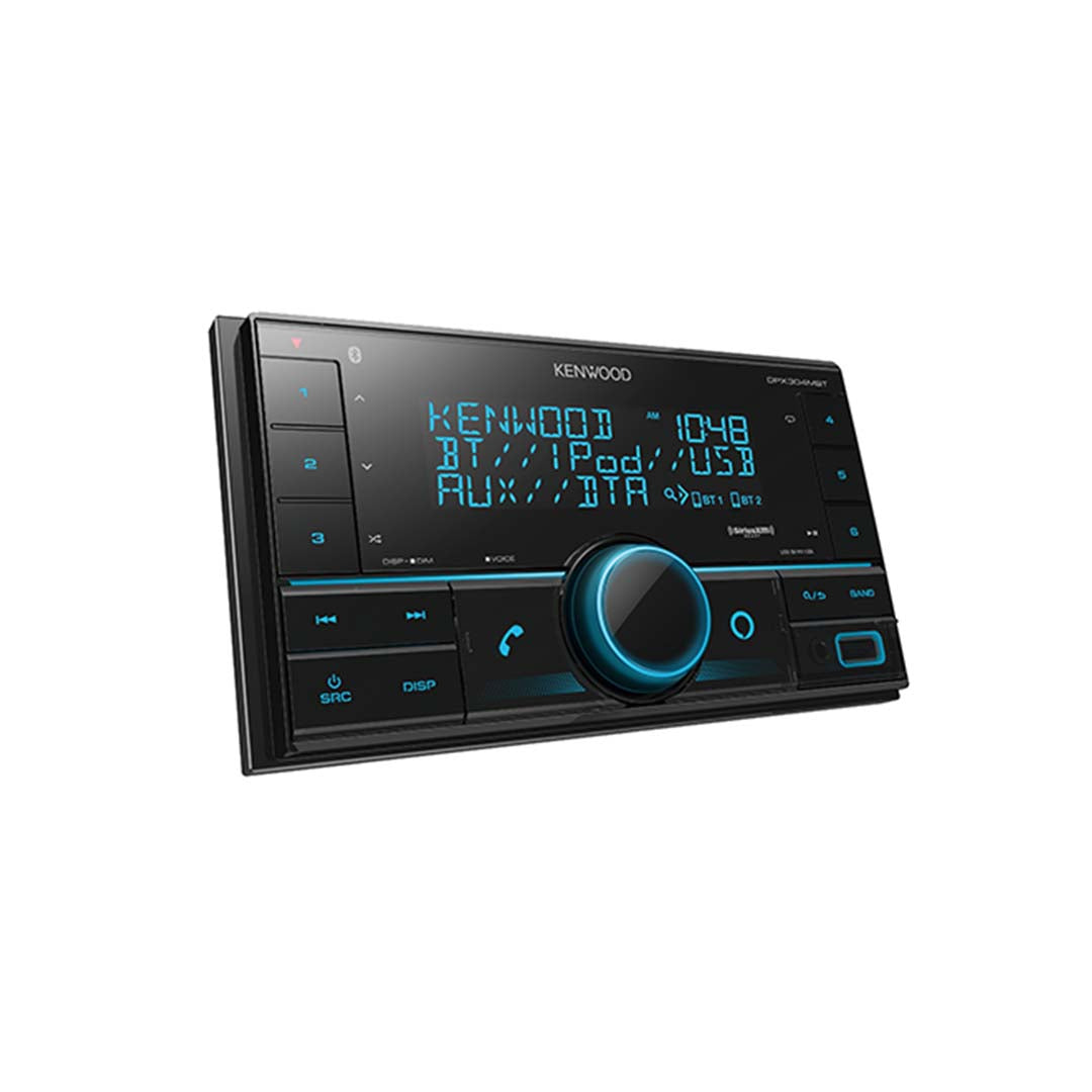 Kenwood DPX304MBT, Double Din Digital Media Receiver w/ Bluetooth, Front USB, SiriusXM Ready - Alexa Built-in (Does not play CDs)