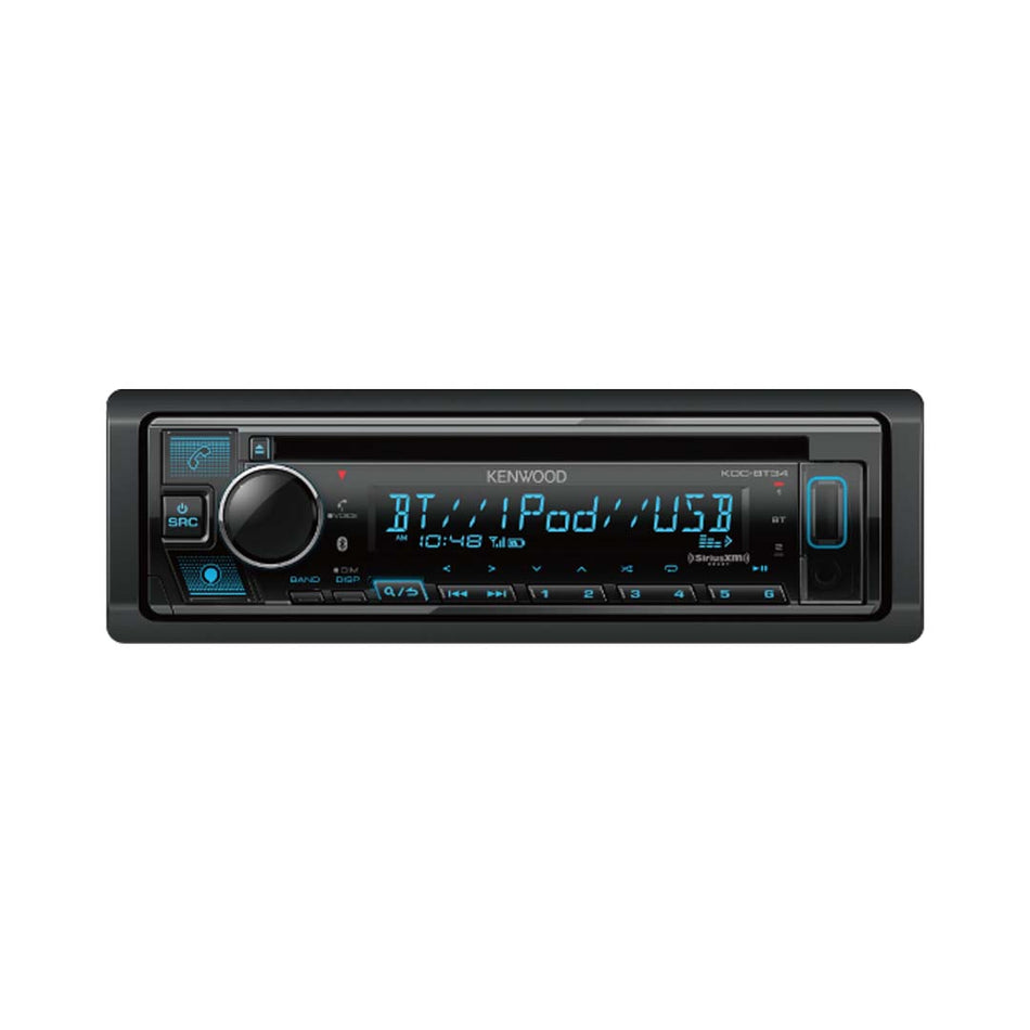 Kenwood KDC-BT378U, CD Receiver w/ Bluetooth and Front USB - SiriusXM Ready / Alexa Built-in