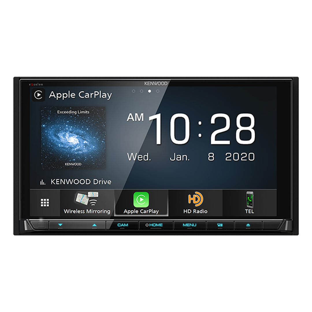 Kenwood DDX9707S, 6.95" DVD Multimedia Receiver w/ Wireless CarPlay and Android Auto