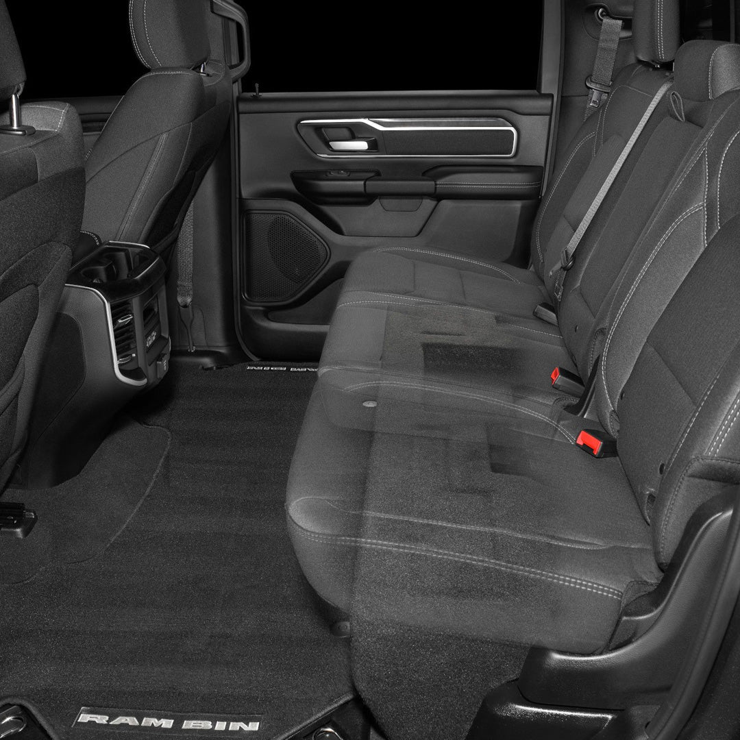 JL Audio SB-D-5GRAMCCF/12TW3, Stealthbox® for 2019-Up RAM 1500 Crew Cab models with Fixed Rear Seat