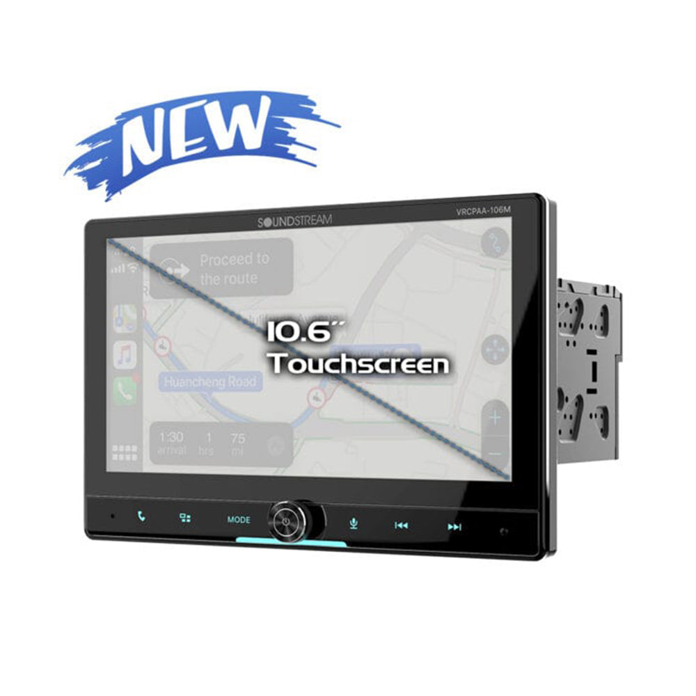 Soundstream VRCPAA-106M, 10.6" Multimedia Receiver w/ CarPlay and Android Auto