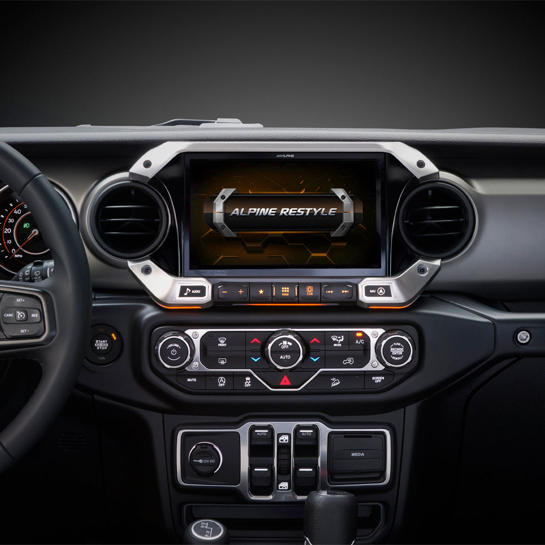 Alpine i509-WRA-JL, 9" Weather-Resistant Multimedia Receiver for Select JEEP Wrangler and JEEP Gladiator