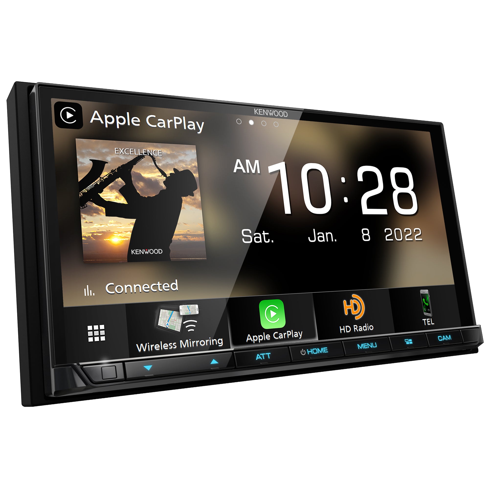 Kenwood DMX908S, eXcelon 6.95" Double Din Multimedia Receiver w/ Apple CarPlay™ and Android Auto™ (Does Not Play CDs)