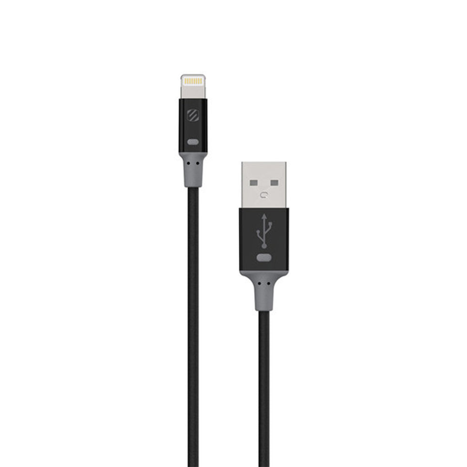 Scosche I2A, Charge & Sync Cable For Lightning USB Devices - 3FT (Black)