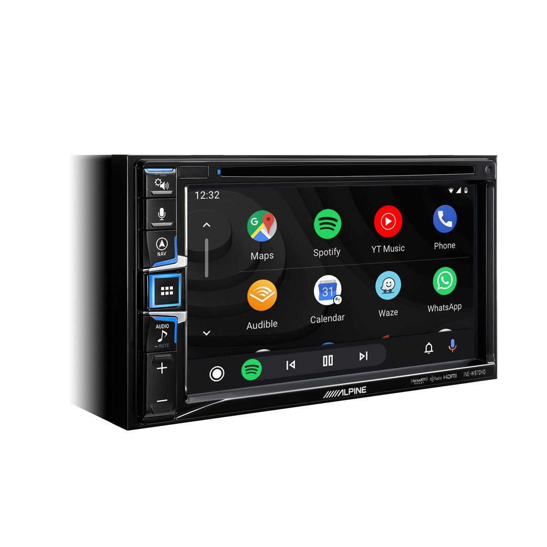 Alpine INE-W970HD, 6.5" Double Din Navigation CD/DVD Receiver w/CarPlay and Android Auto
