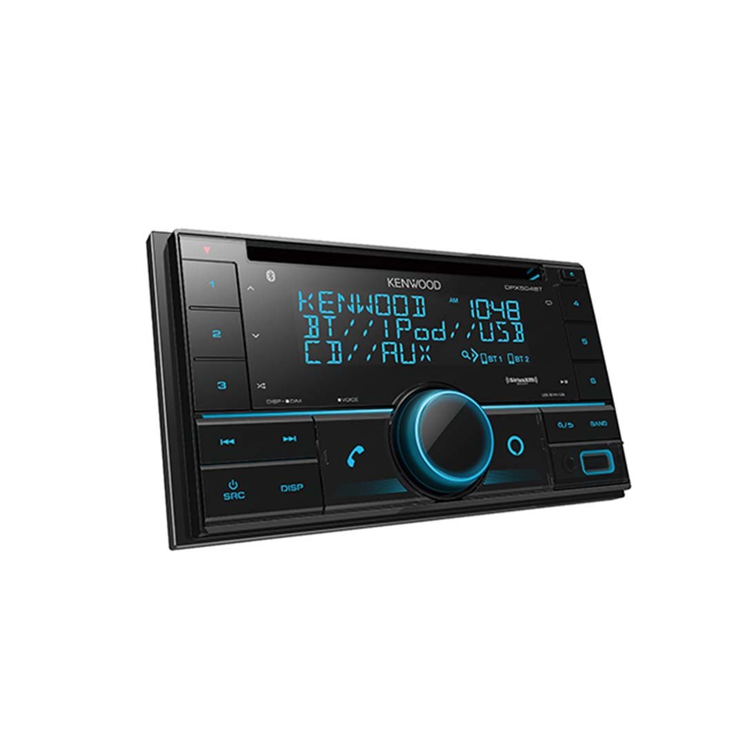 Kenwood DPX504BT, Double Din CD Receiver w/ Bluetooth & USB (OB)