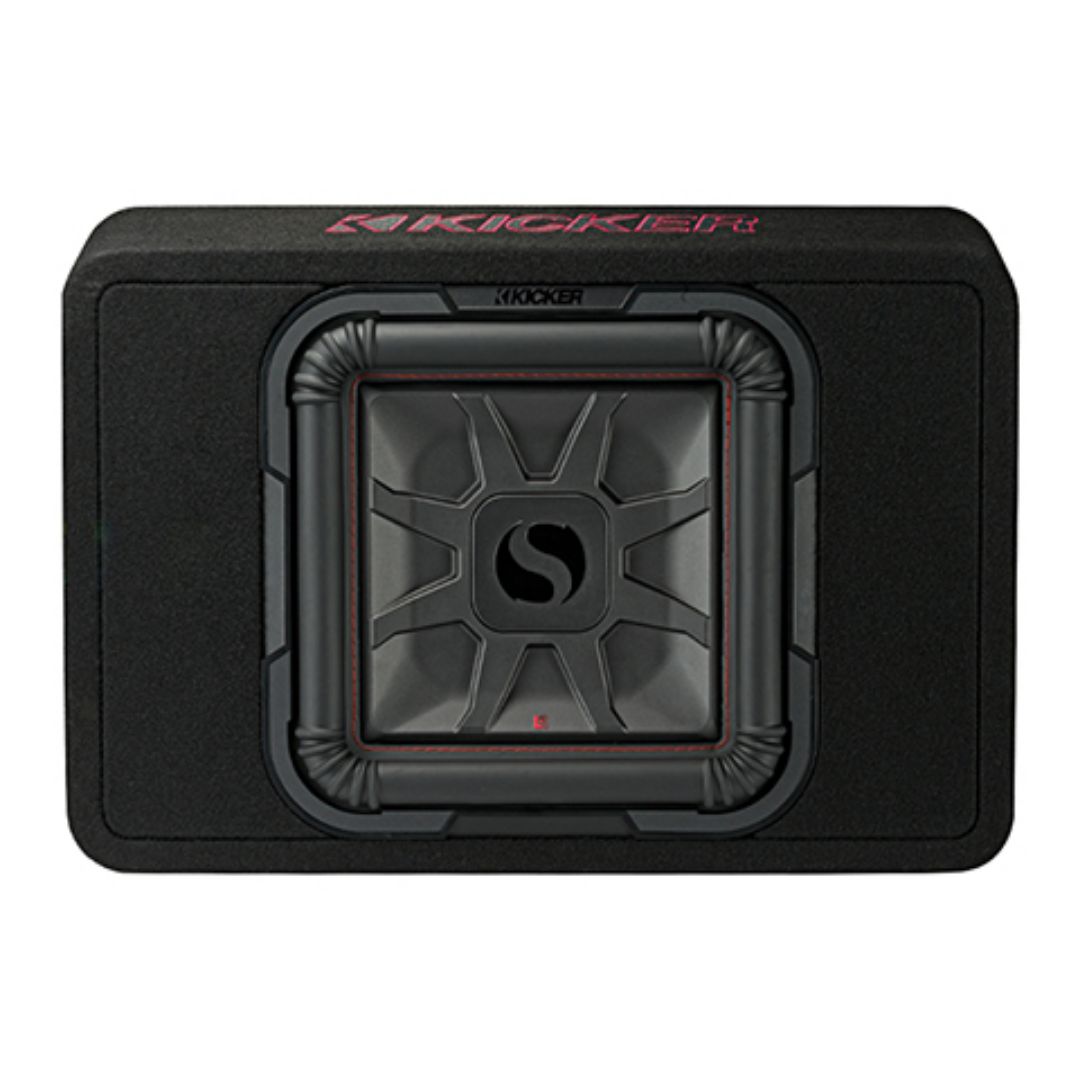Kicker TL7T124, L7T 12" Solo-Baric Subwoofer in Thin Profile Enclosure, 4-Ohm, 600W (46TL7T124)