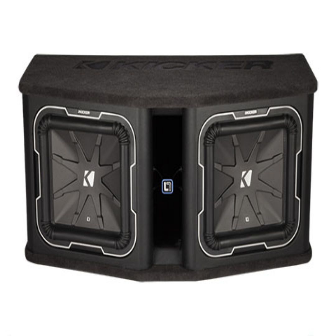Kicker DL7122, DL712 Dual L7 12" Subwoofers in Vented Enclosure, 2-Ohm, 1800W (41DL7122)