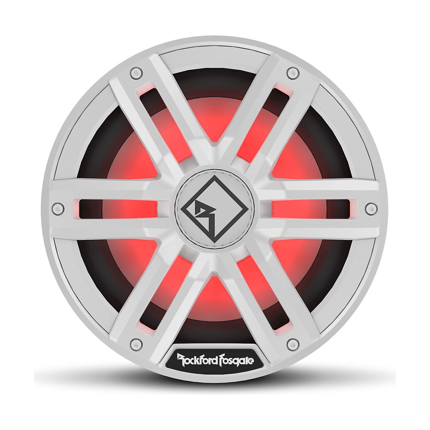 Rockford Fosgate M2D2-10I, M2 10" Color Optix Infinite Baffle Marine 2 Ohm Dual Voice Coil Subwoofer, 1600W