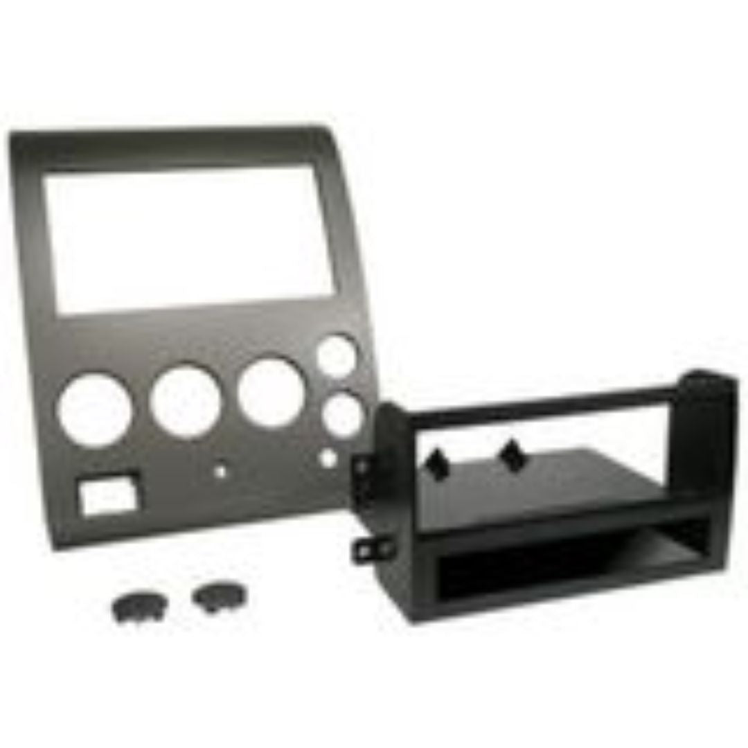 Scosche NN1451B, 2004-2005 Nissan Armada / Titan ISO Double DIN & DIN+Pocket Kit, Silver; Non-Navigation/Bose