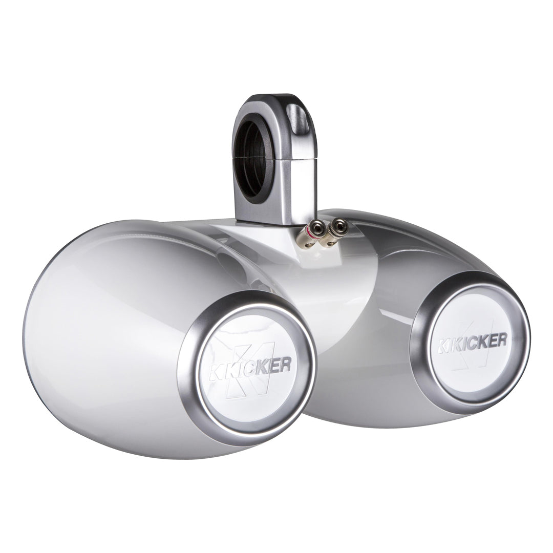 Kicker KMTEDW, KMTED Tower Enclosure for Dual 6" (160mm) and 6.5" (165mm) Drivers, pair, White (12KMTEDW)