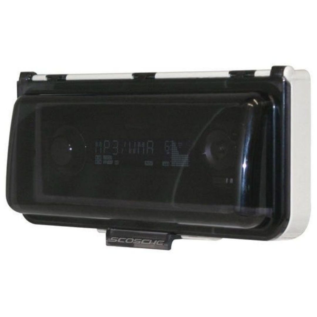 Scosche ACM3, Marine Cover, Universal DIN w/ Flip-Up Door, Black