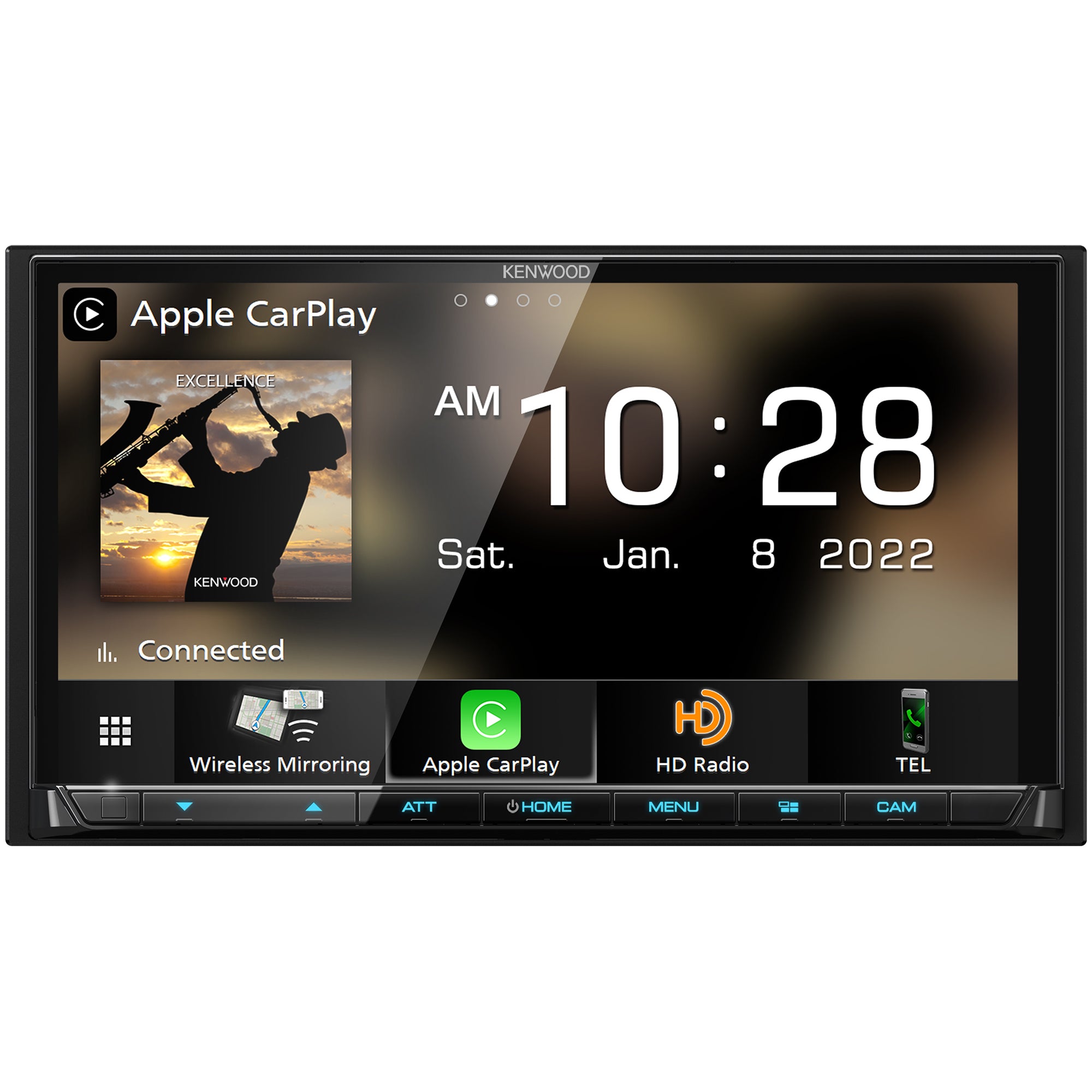 Kenwood DMX908S, eXcelon 6.95" Double Din Multimedia Receiver w/ Apple CarPlay™ and Android Auto™ (Does Not Play CDs)